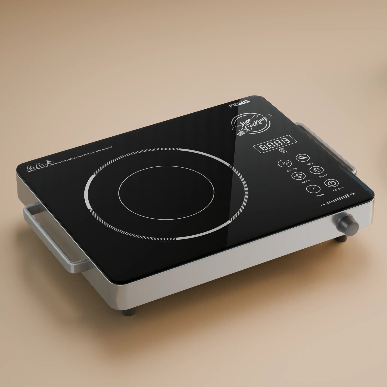 FEDUS 2200 Watts Infrared Cooktop, Energy Efficient Cook & Grill Infrared Stove,