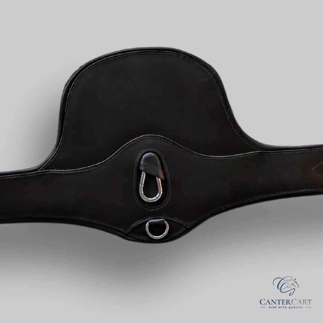 Leather Girth with Belly Guard CanterCart Collection