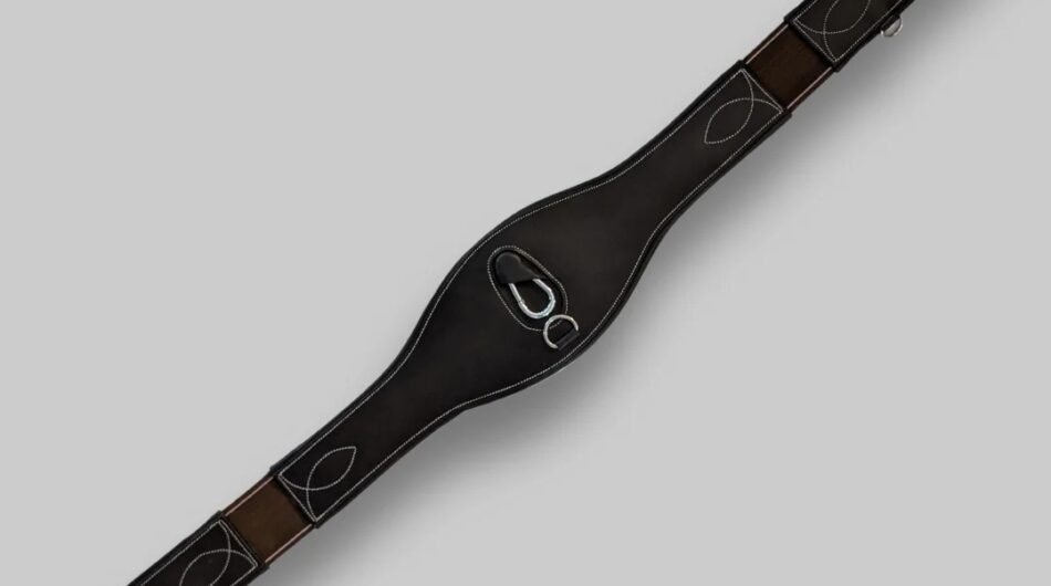 Leather Girth with Belly Guard CanterCart Collection