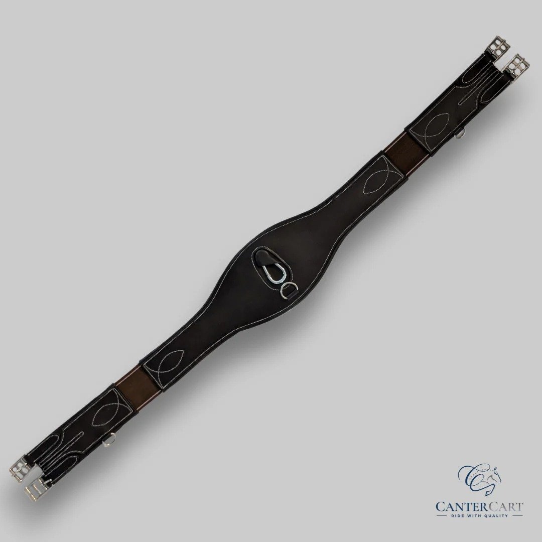 Leather Girth with Belly Guard CanterCart Collection