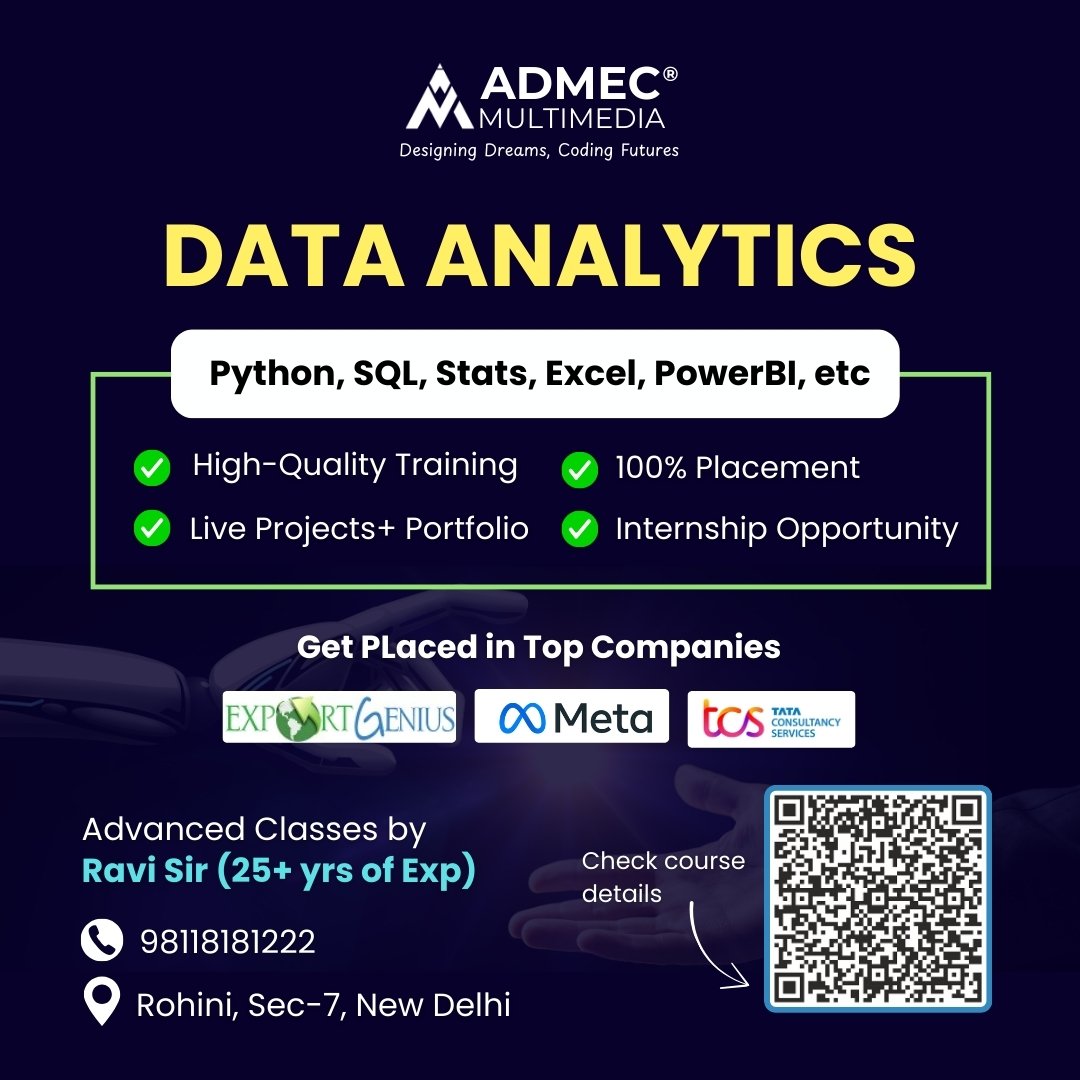 Best Online Data Analytics Institute in Delhi for learning professional concepts