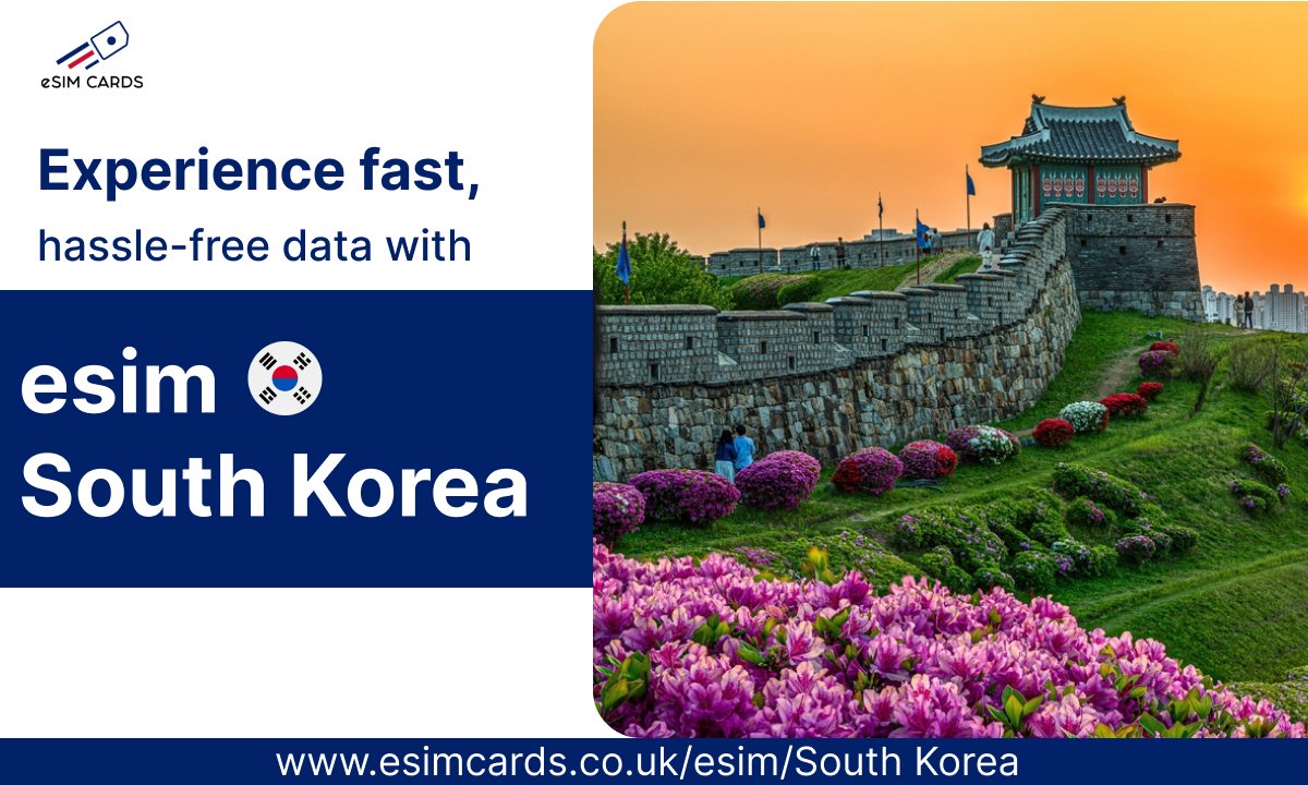 Buy eSIM South Korea for Instant Travel Connectivity – Only at eSIM Cards!