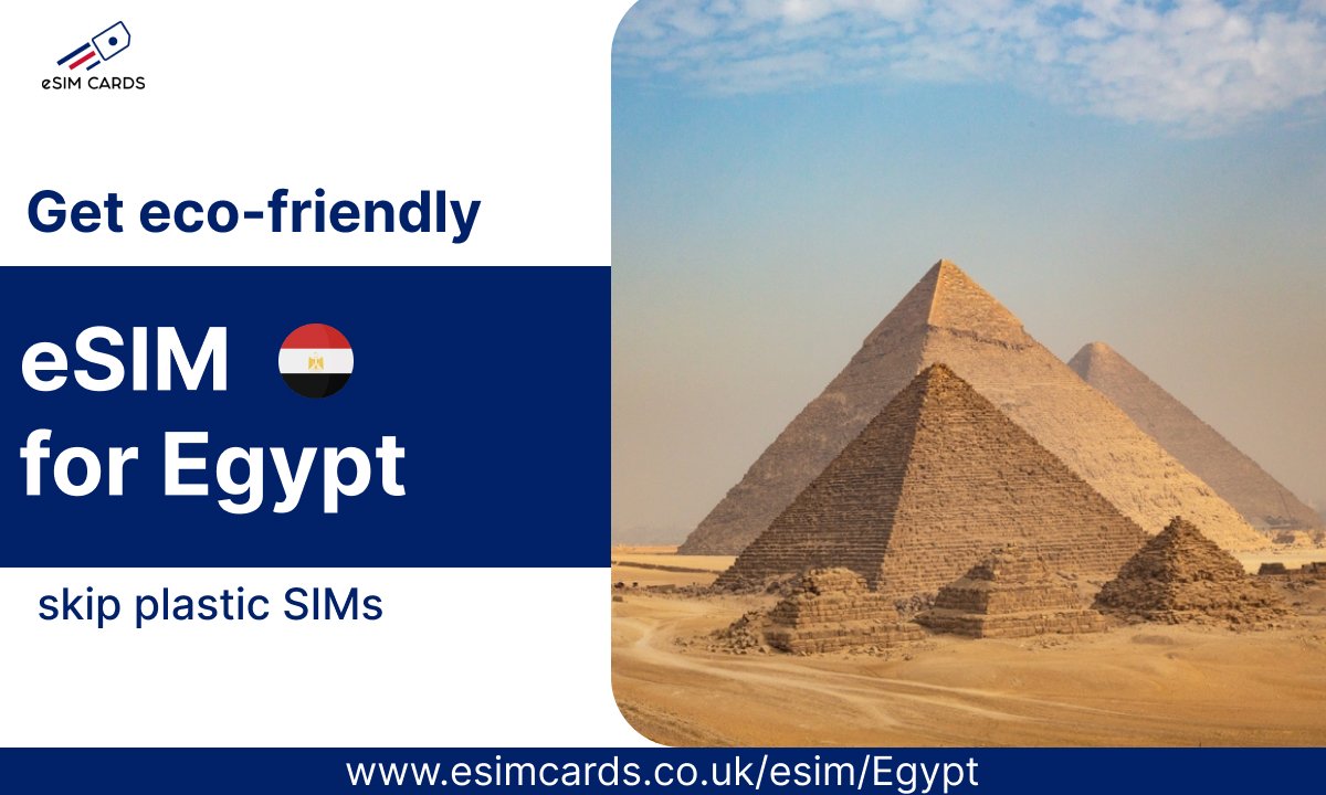 Travel Smart with eSIM for Egypt by eSIM Cards – No Roaming, Instant Activation!