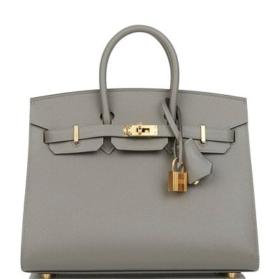 HERMES-Birkin-25cm-Gray