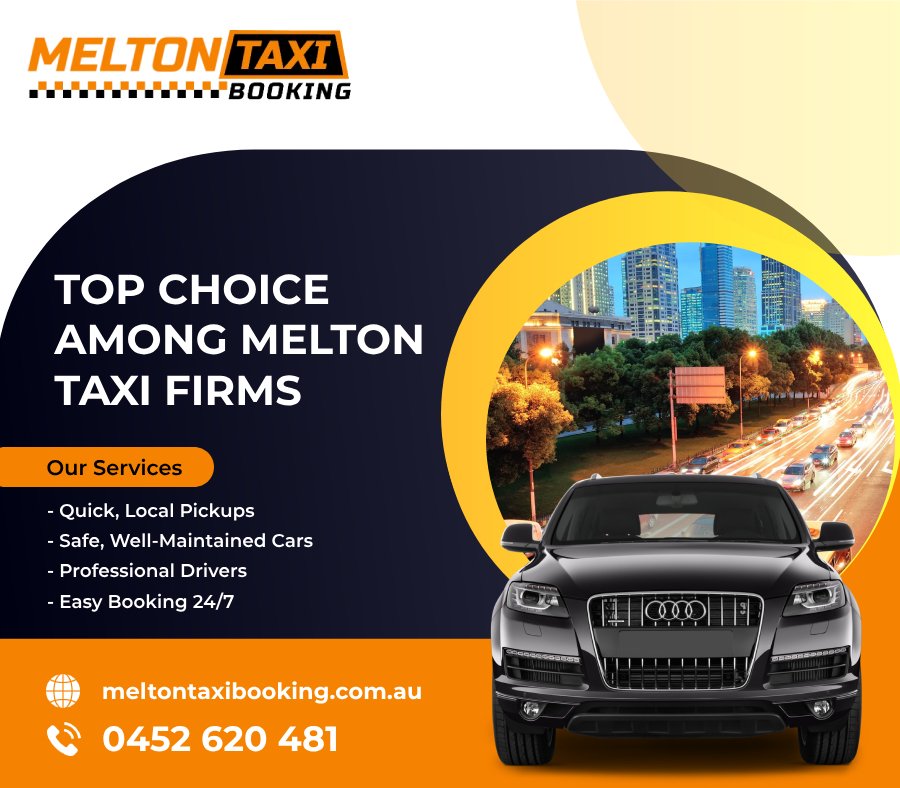 On-Time taxis services at Melton Taxi Booking