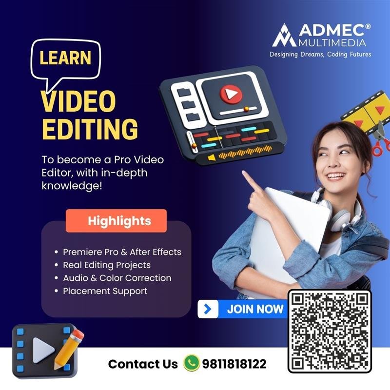 Looking for Best institute for video editing course in Delhi? Check this!