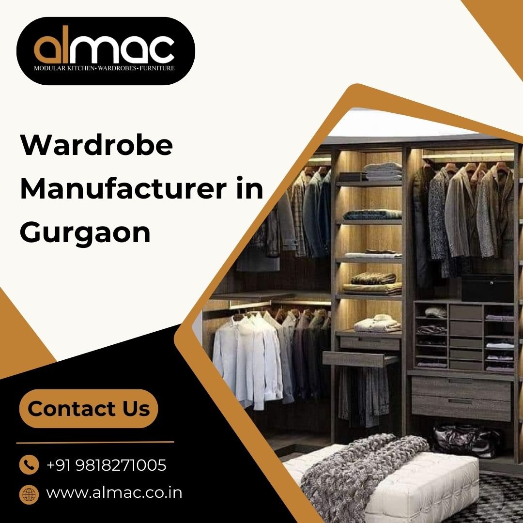 Space-Saving Wardrobe Manufacturer in Gurgaon – Almac Modular Kitchen