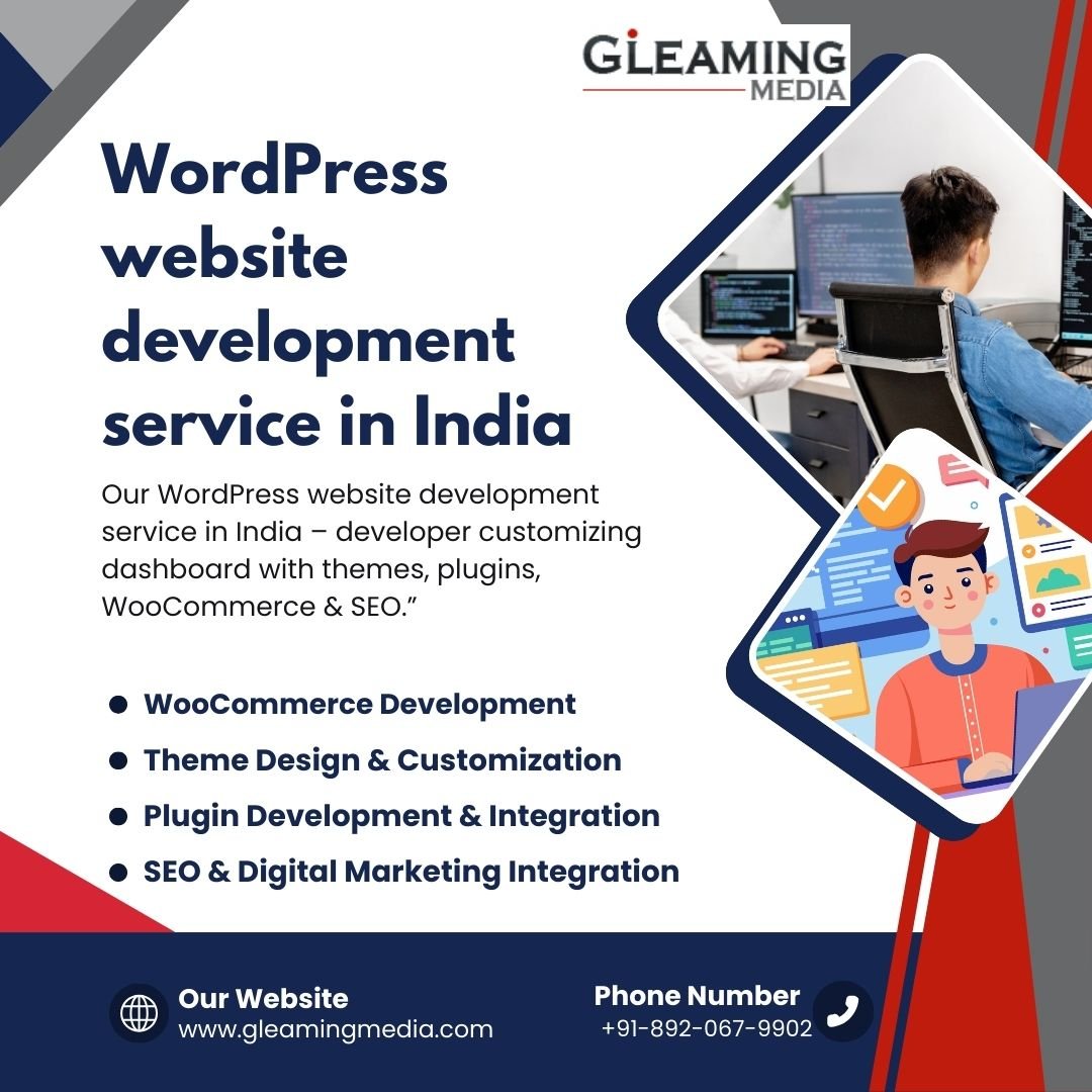 WordPress Website Development Services in India | Gleaming Media