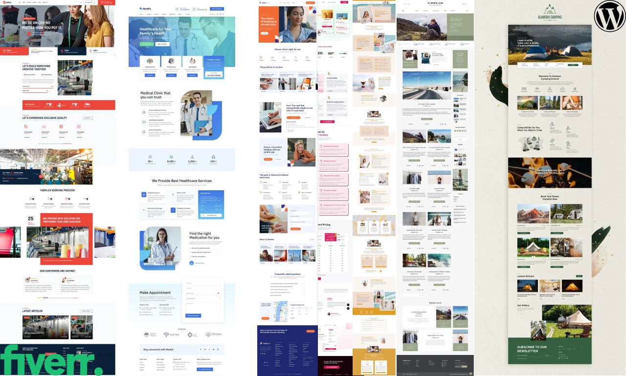 I will build wordpress website, business, website design or blog