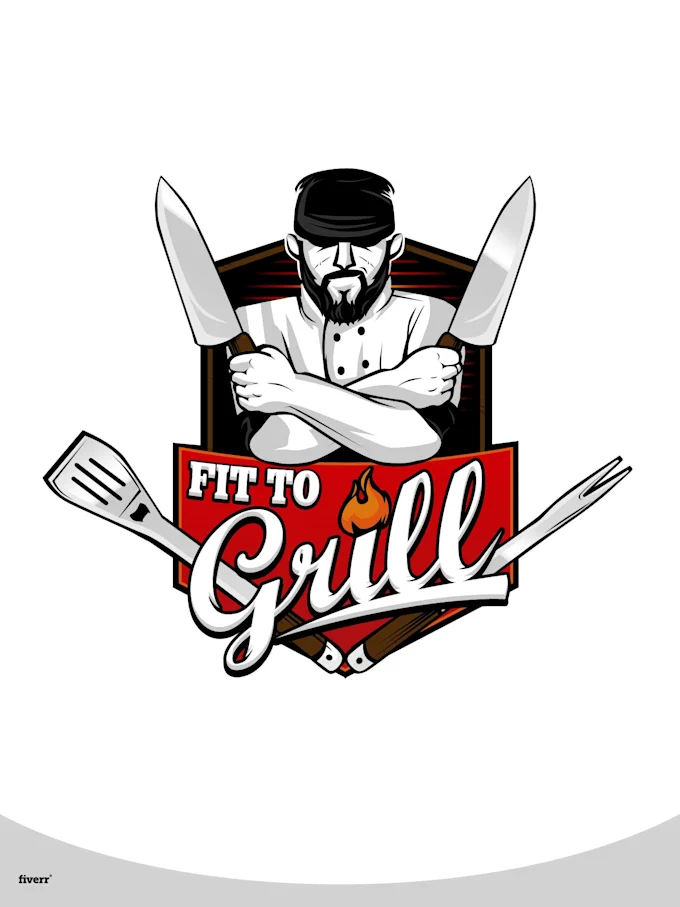 I will design restaurant logo and food, bbq, cafe, coffee catering for your bus