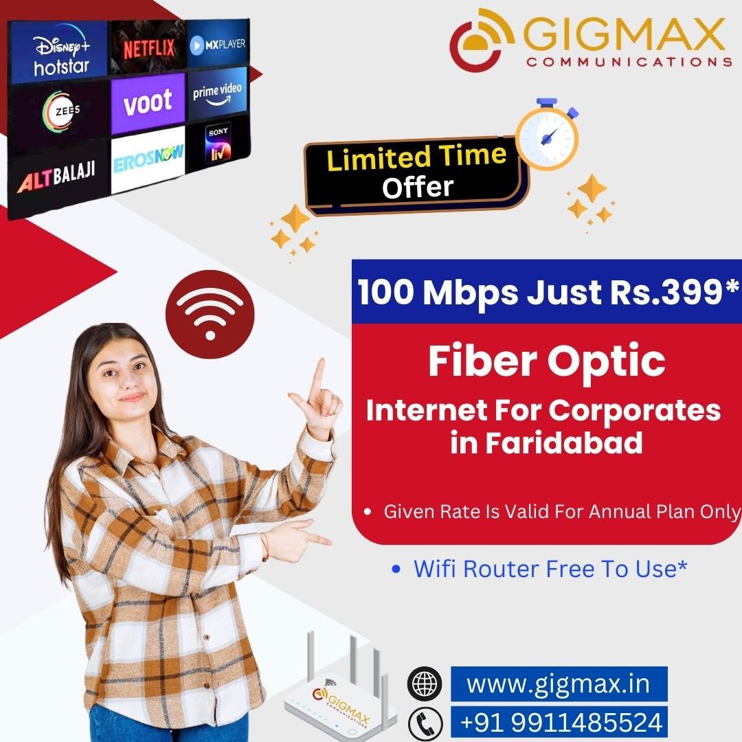 Fiber Internet in Faridabad – Gigmax