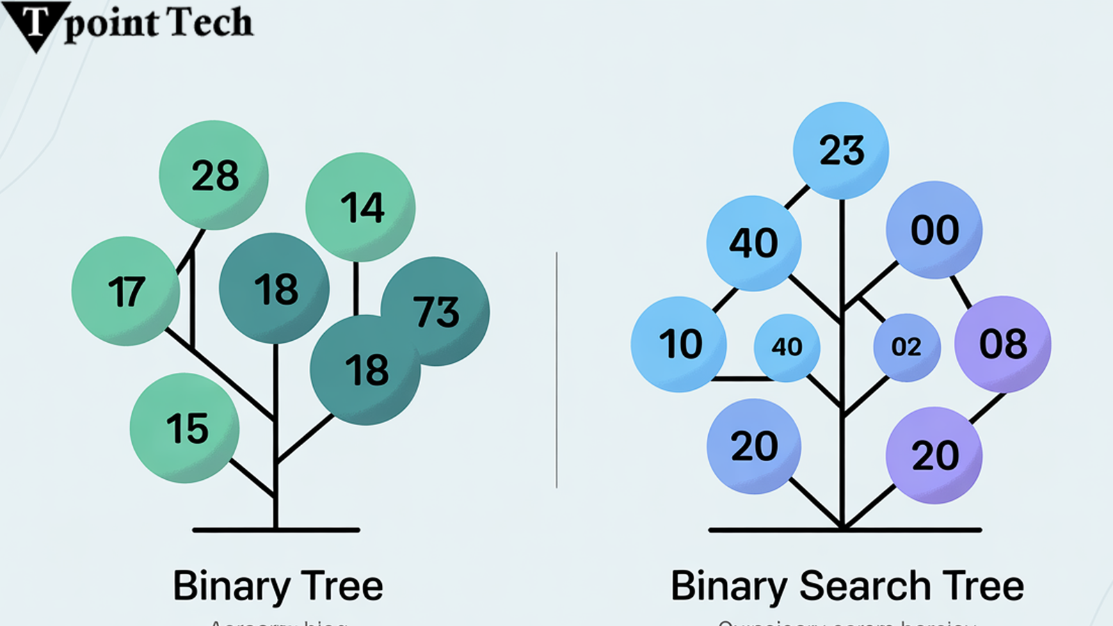 Binary tree vs Search tree