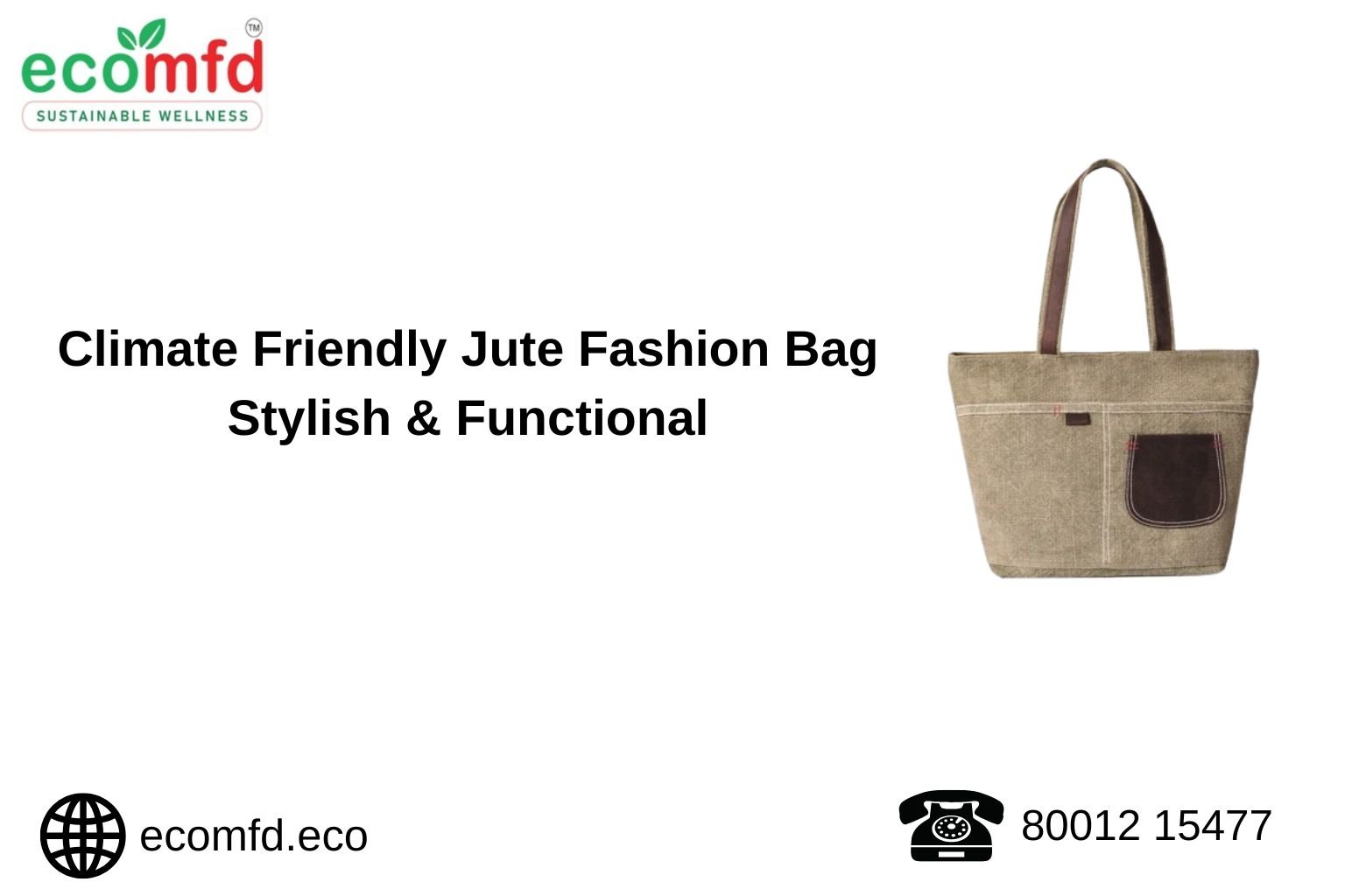 Climate Friendly Jute Fashion Bag – Stylish & Functional
