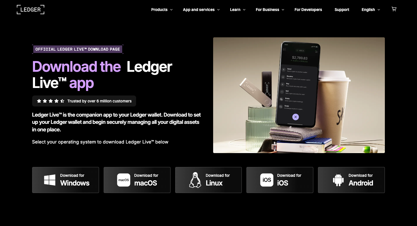 Ledger® Live: | Getting started with Ledger