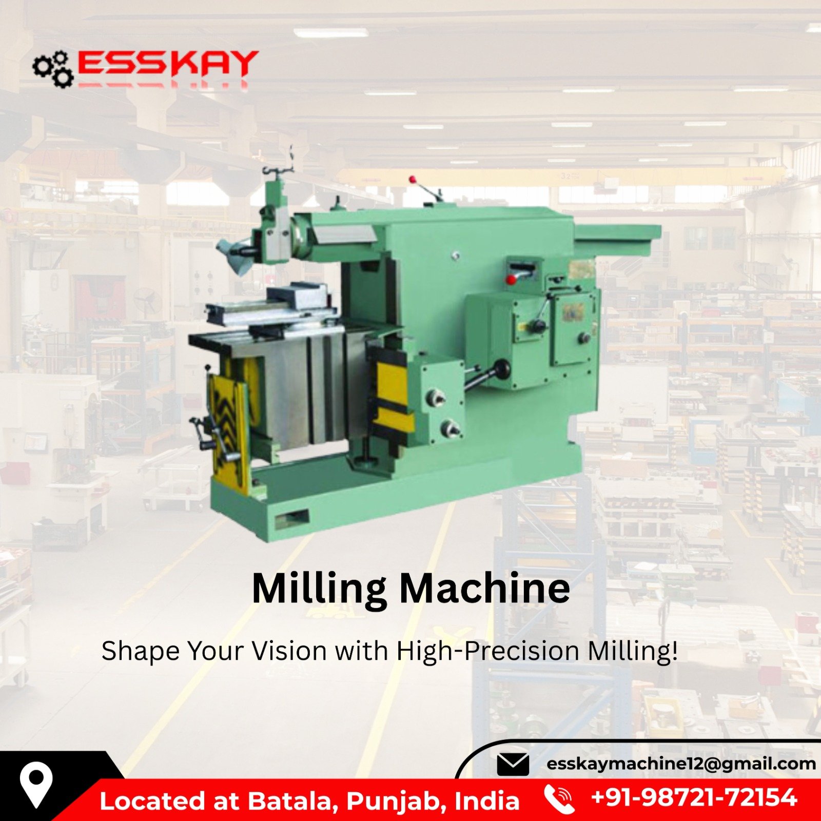 Milling Machines in India for Precision and Reliable Performance