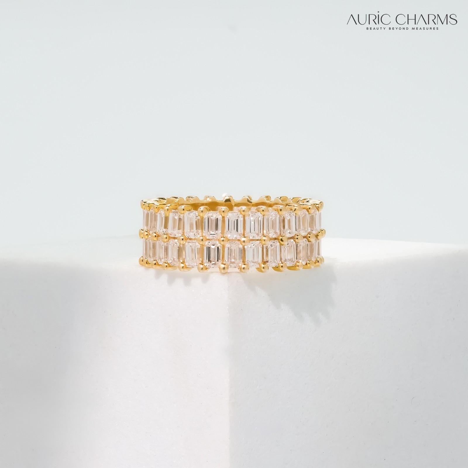 Ever considered an emerald-cut eternity band?