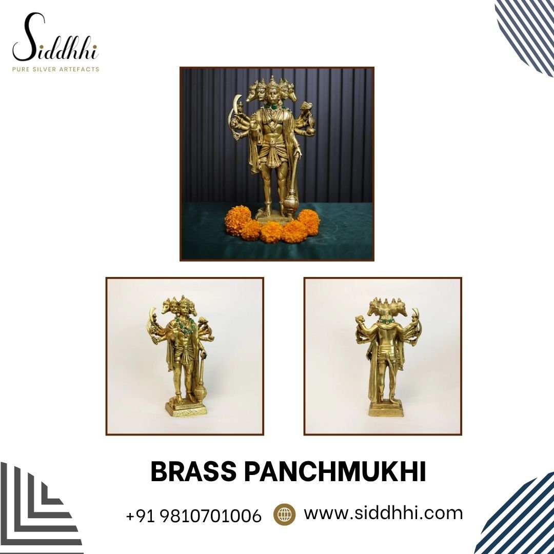 Buy Panchmukhi Hanuman Brass Idol Statue