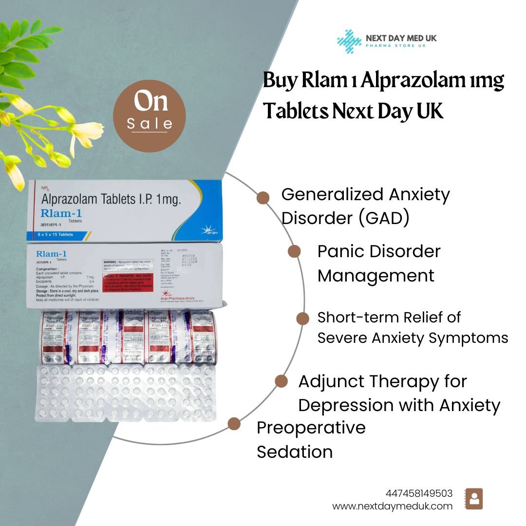 Buy Cheap Rlam Alprazolam 1mg Tablets UK