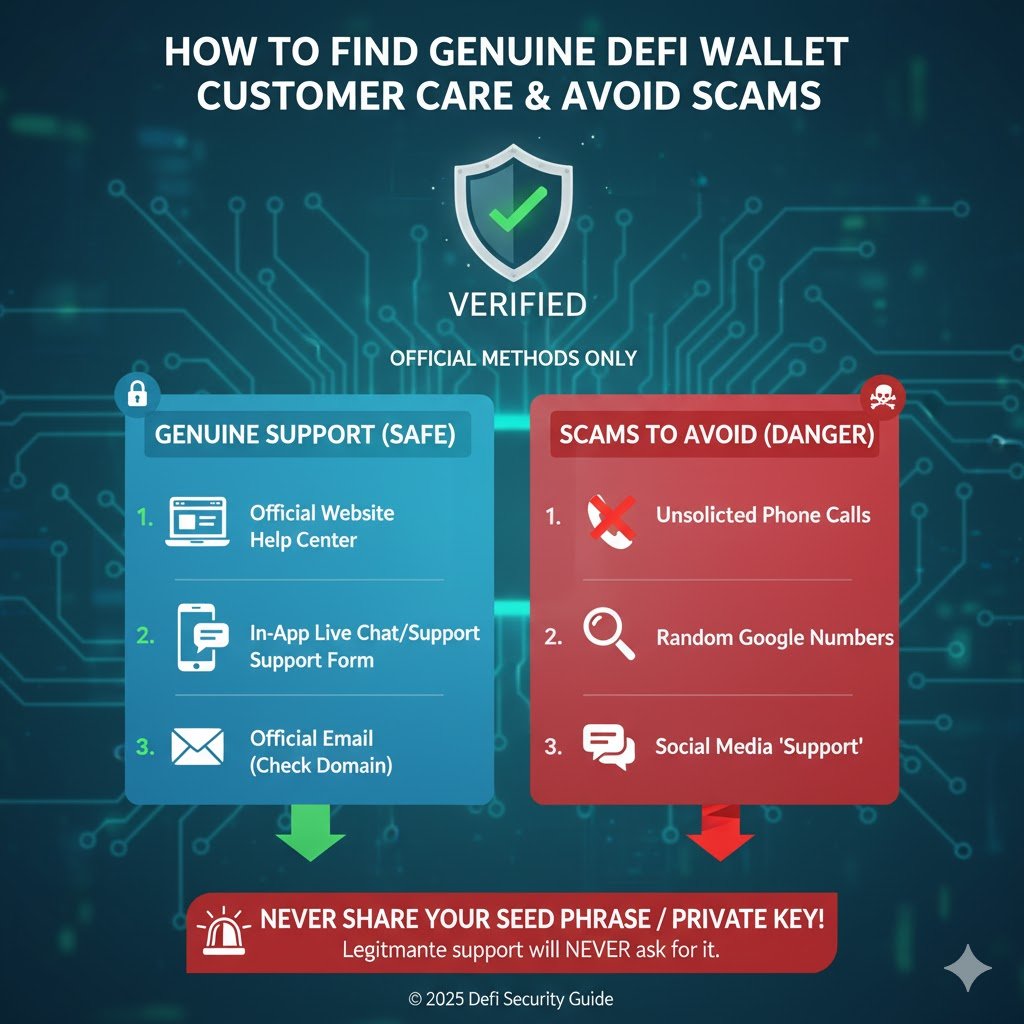 How to Find Genuine DeFi Wallet Customer Care Numbers & Avoid Scams