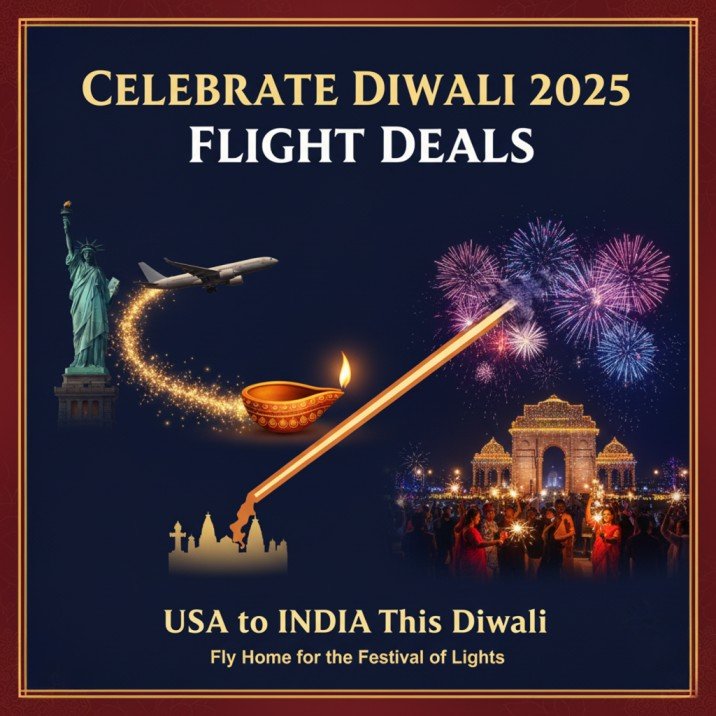 Diwali 2025 Flight Deals: USA to India