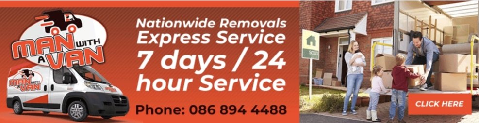 Man With A Van – Moving and House Removals Company in Dublin