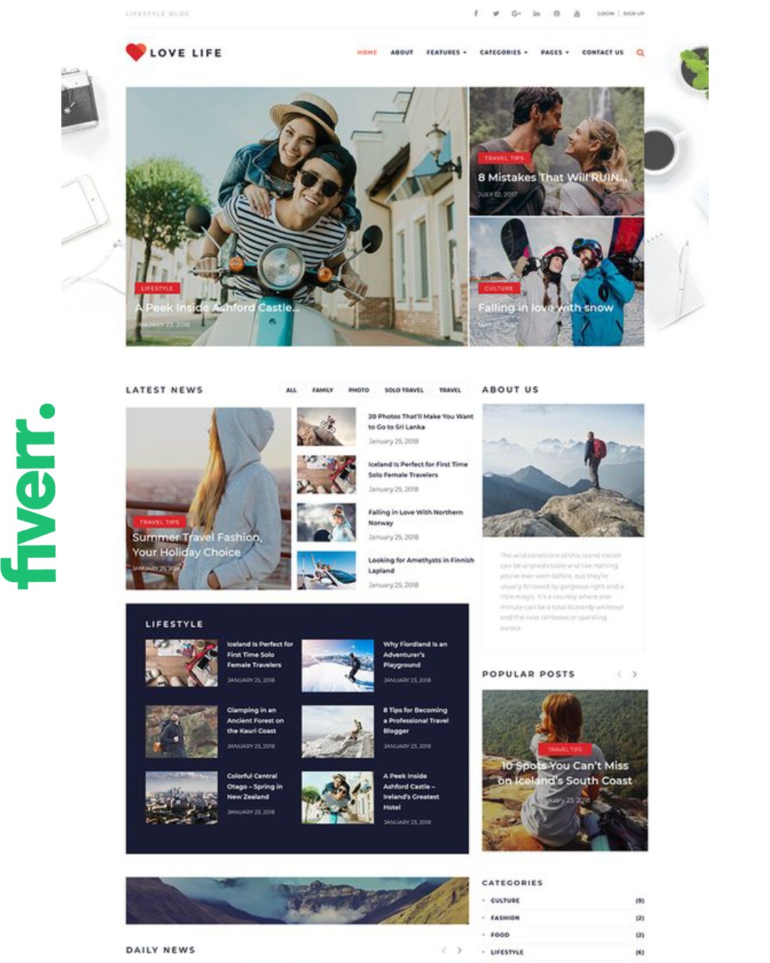 WordPress website development, business website or WordPress blog