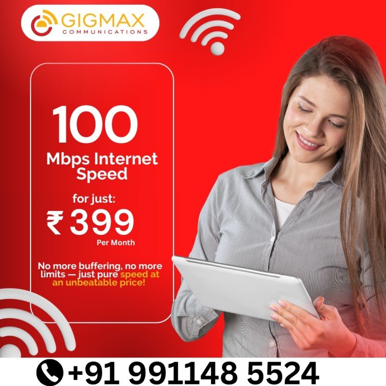 Best Internet in SGM Nagar Faridabad – Gigmax