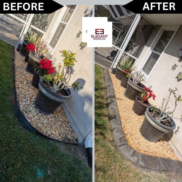 Professional Landscape Concrete Curbing by Elegant Edgings Inc in Melbourne FL