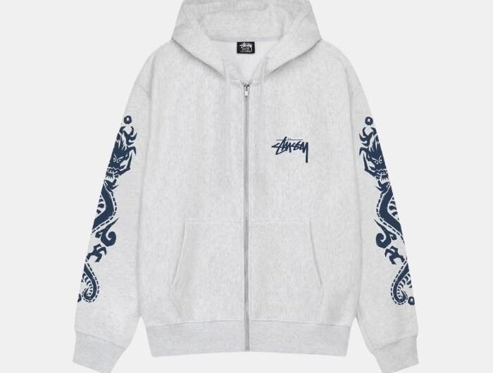 STUSSY-DRAGONS-ZIP-HOODIE-GREY