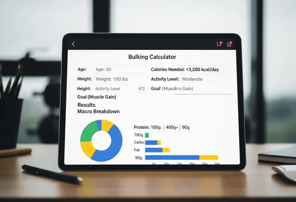 Bulking Calculator – Calculate Calories & Macros for Muscle Gain