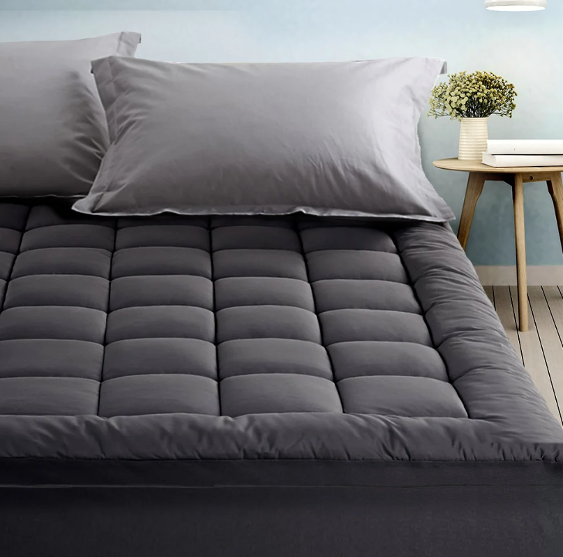 Giselle Bamboo Charcoal Pillowtop Mattress Topper – Double Size