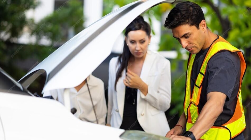 car-mechanic-inspecting-breakdown-car-woman-standing-near-street-car-repair-maintenance_38052-5116