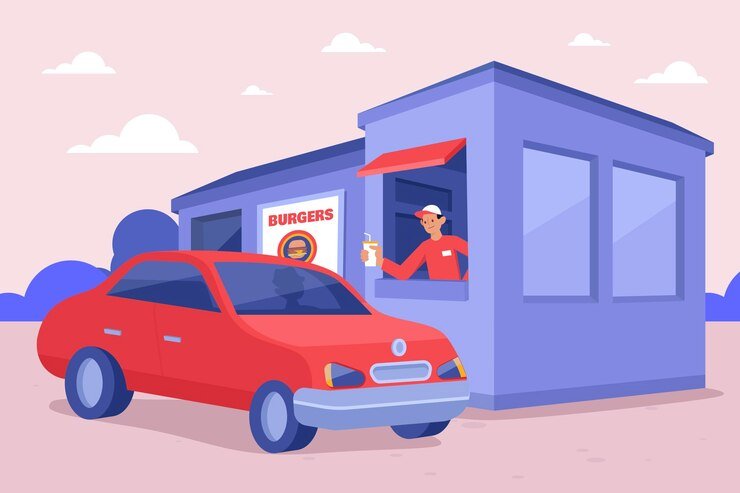 drive-thru-window-illustration-with-vehicle_23-2148676143