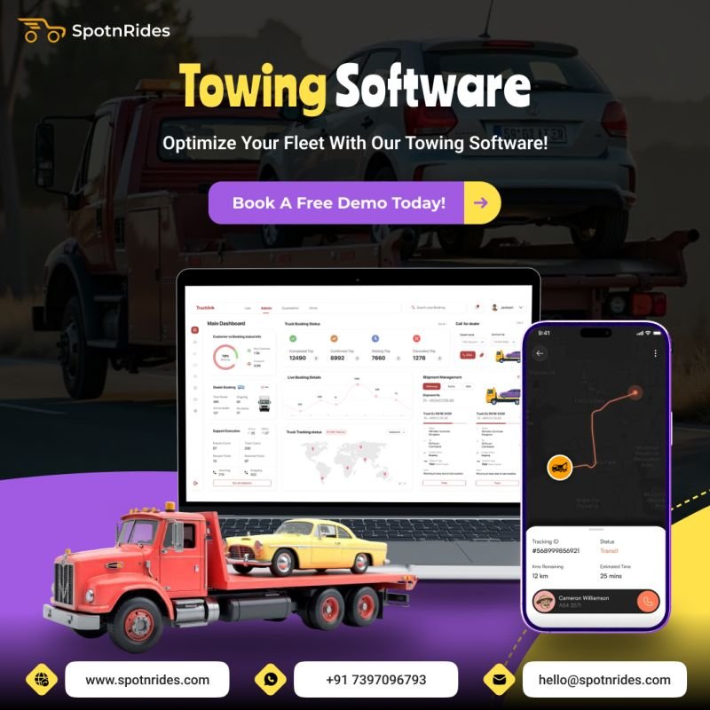 SpotnRides Presents – The Ultimate Uber for Tow Truck App Solution!