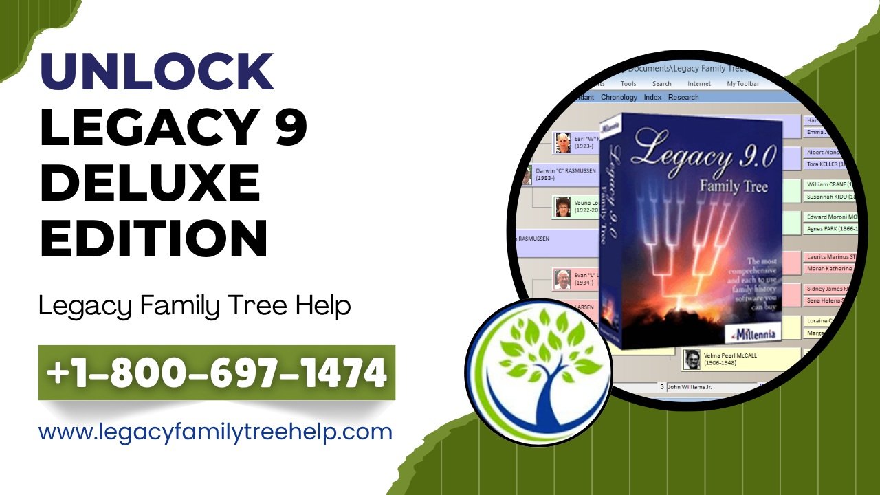 How to Unlock Legacy 9.0 Deluxe Edition and Upgrade Your Family Tree Software