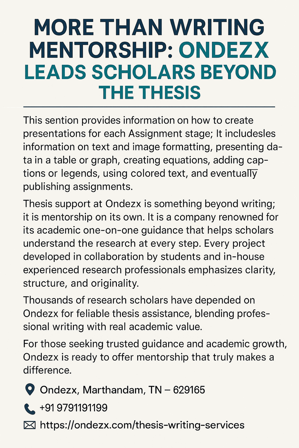 More than Writing Mentorship: Ondezx Leads Scholars Beyond the Thesis