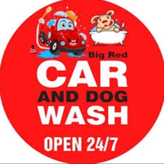 Big Red Car and Dog Wash