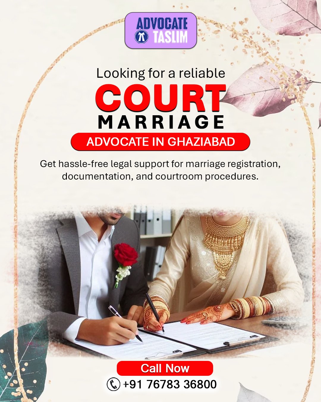 Court Marriage Advocate Taslim