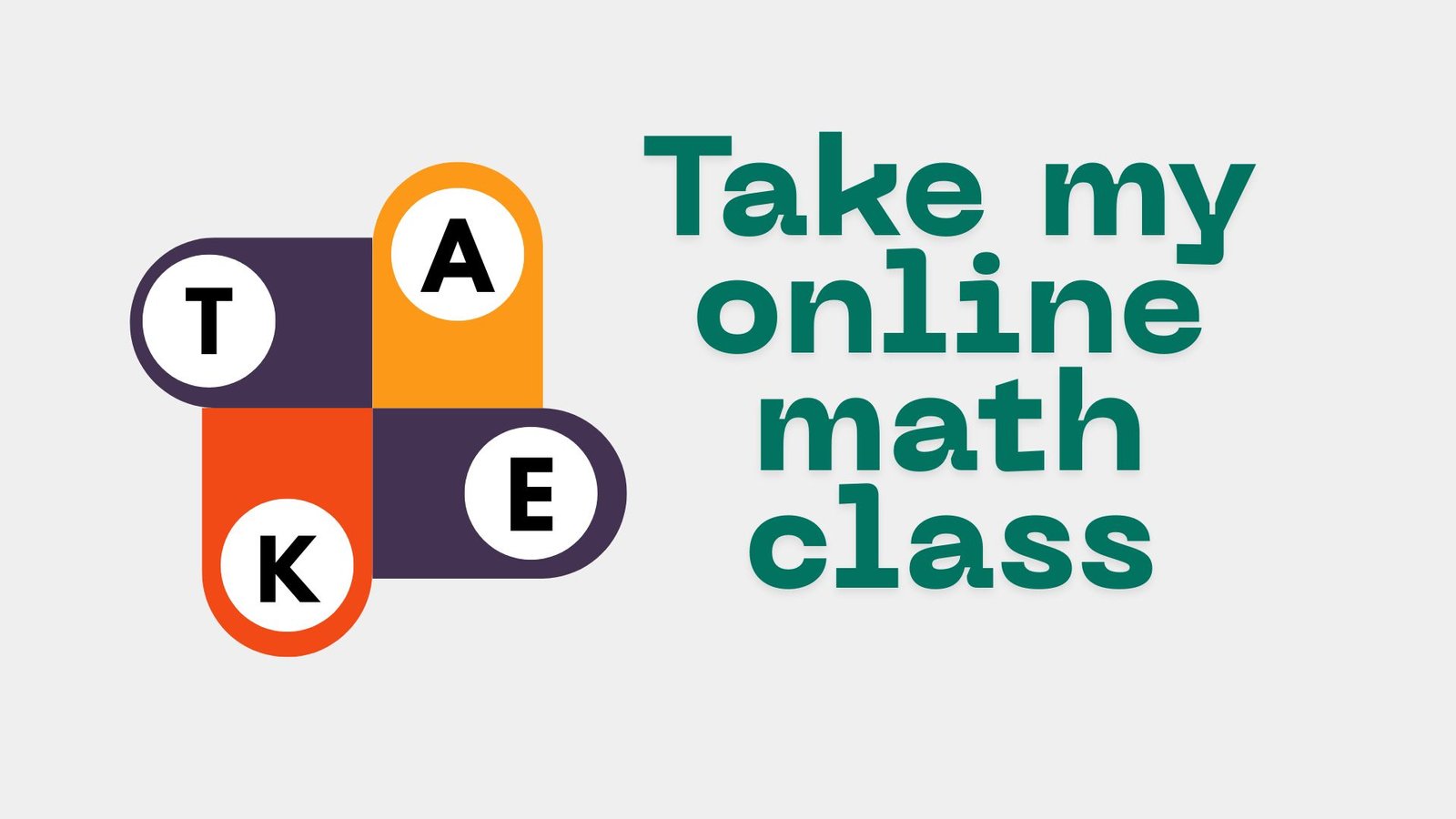 Take my online math class