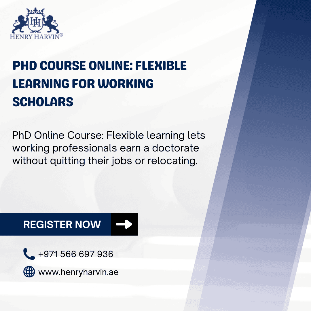 PhD Course Online: Flexible Learning for Working Scholars