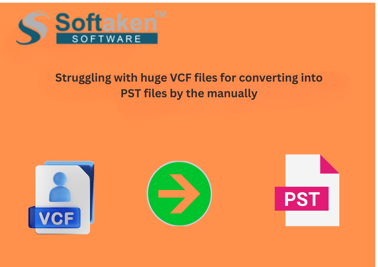 Struggling with huge VCF files for converting into PST files by the manually