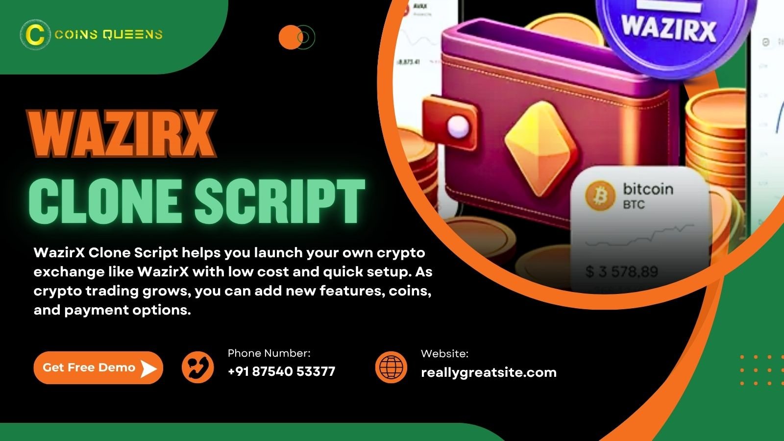 WazirX Clone Script: Empower Your Crypto Business with Modern Exchange Features