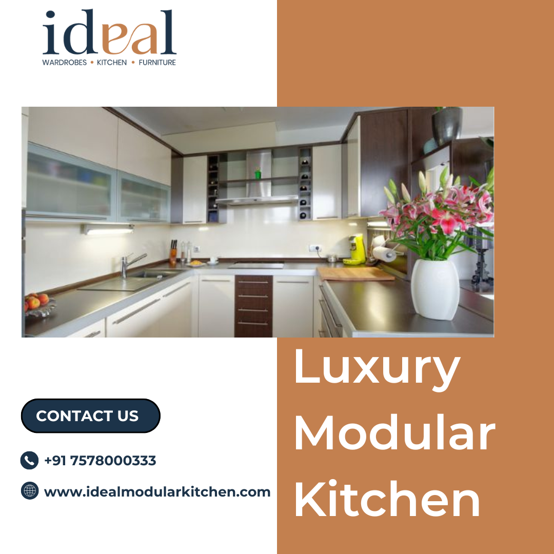 Elegant Luxury Modular Kitchen for Modern Homes | Ideal Modular Kitchen