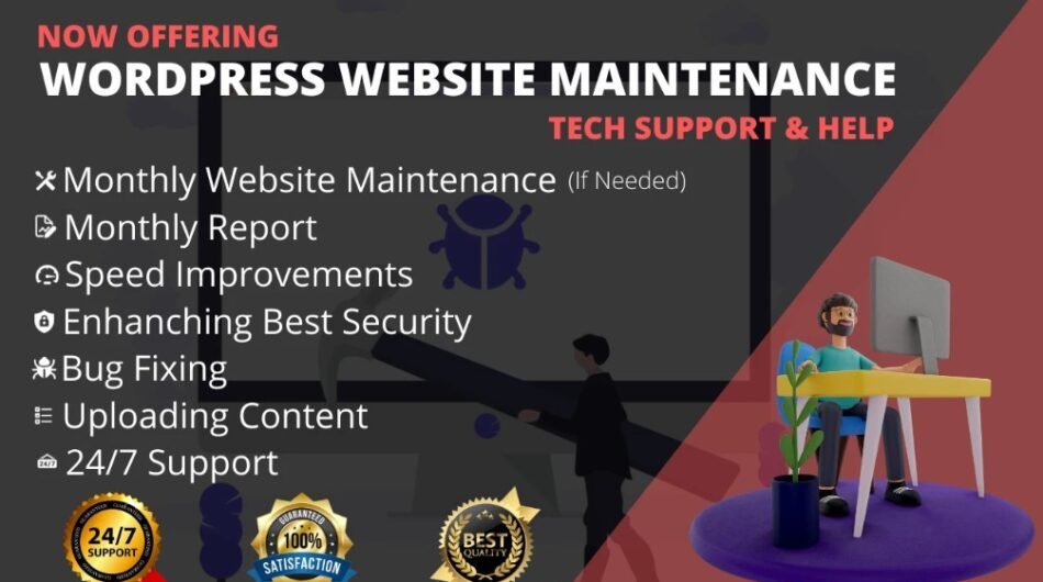 I will provide wordpress maintenance and support or help