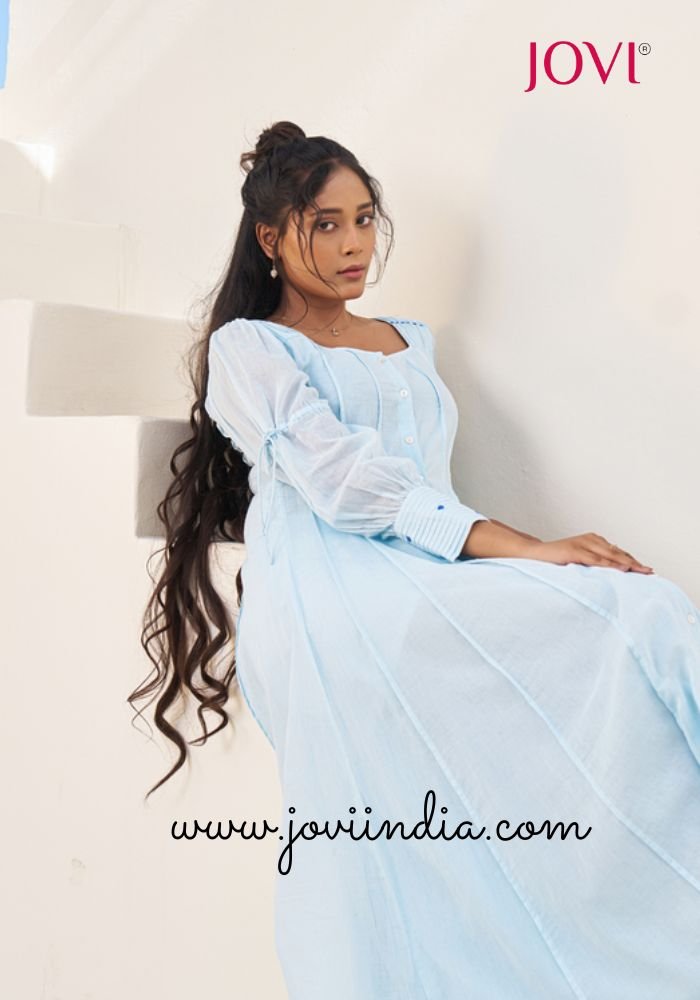 Elegant Everyday Cotton Long Maxi Dresses | JOVI India