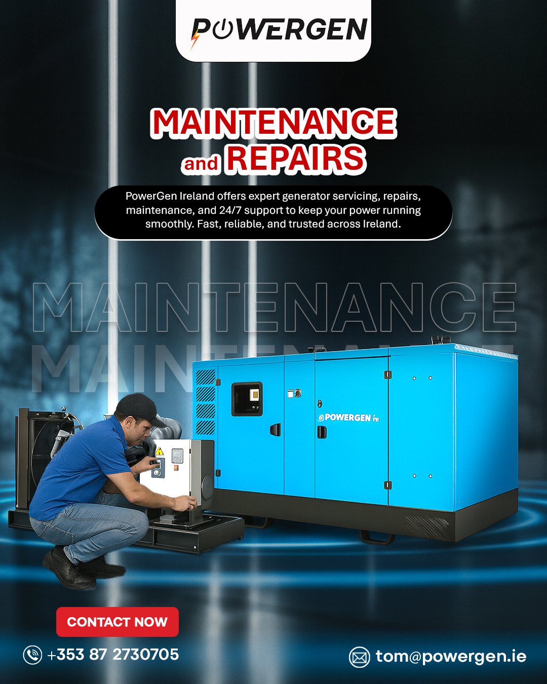 Generators Ireland | Sales, Hire & Service | PowerGen
