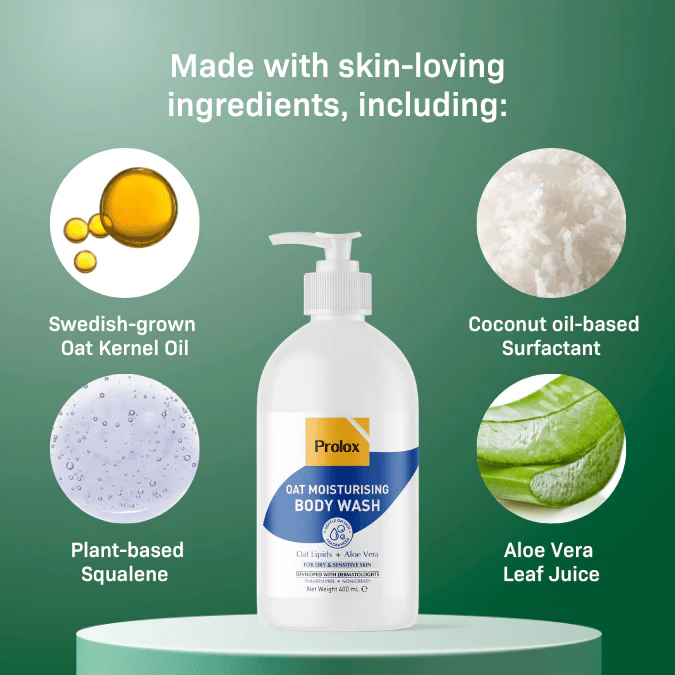 Prolox Oat Body Wash for Mature Skin – 40% Off Year-End Sale