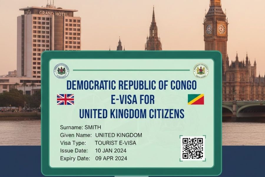 Democratic Republic of Congo E-visa for United Kingdom Citizens