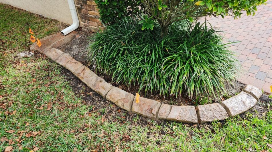 Concrete Curb Landscape Edging in Vero Beach, FL