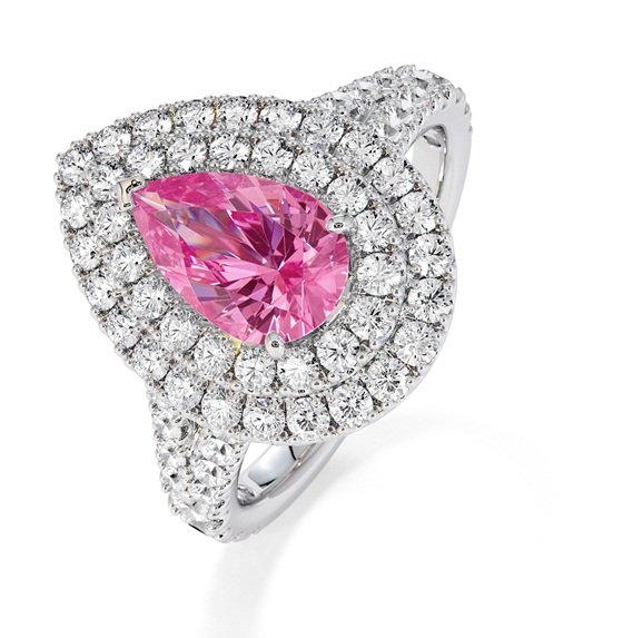Shop for Lab Grown Pink Sapphire Engagement Ring